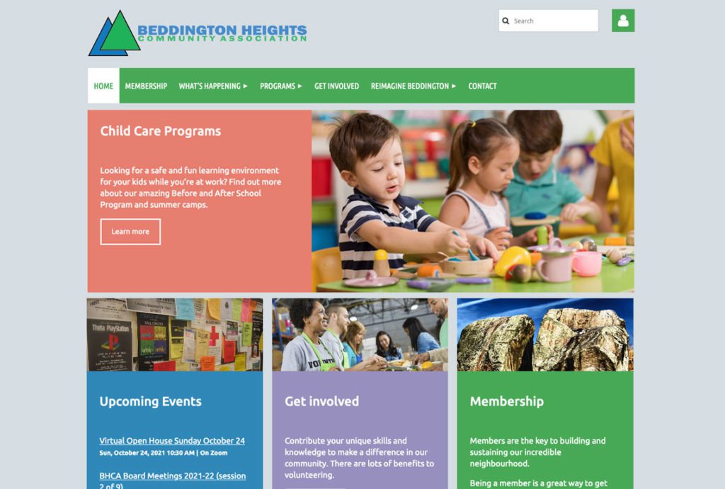 Beddington Community Association - builidng community online with a community membership site.
